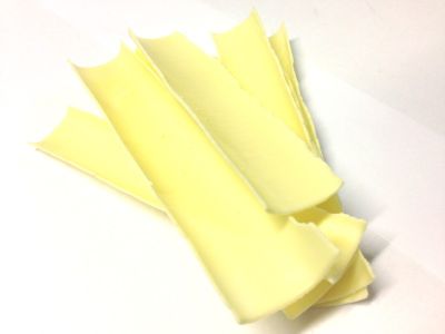 White chocolate shavings