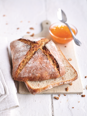 Pâine pave cu cereale străbune și maia