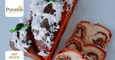 Cozonac cu maia și bezea