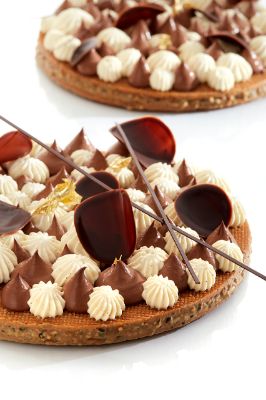 Tartă de ciocolată și vanilie